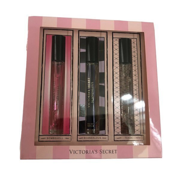 Victorias Secret Valentines Roller BallGift Set Bombshell Scandalous Tease - Picture 1 of 12